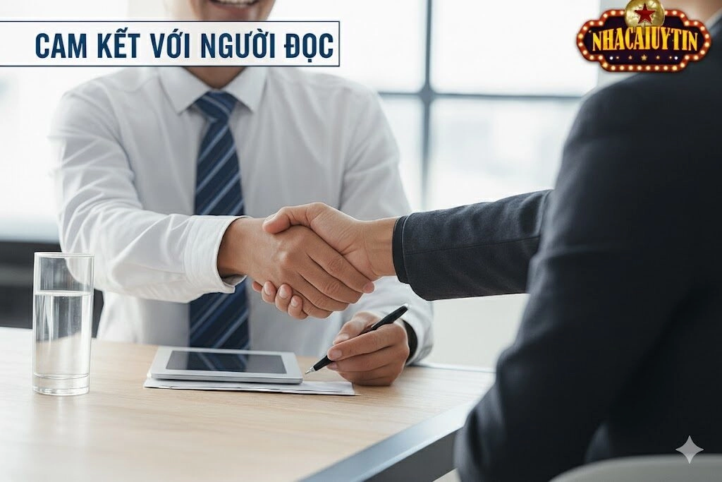 Cam kết uy tín của tác giả với người đọc